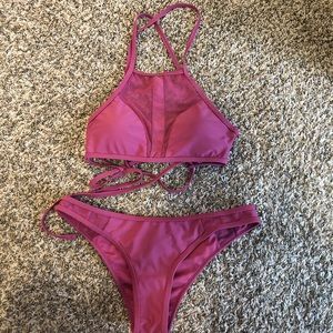 Damsel top and bikini bottoms.